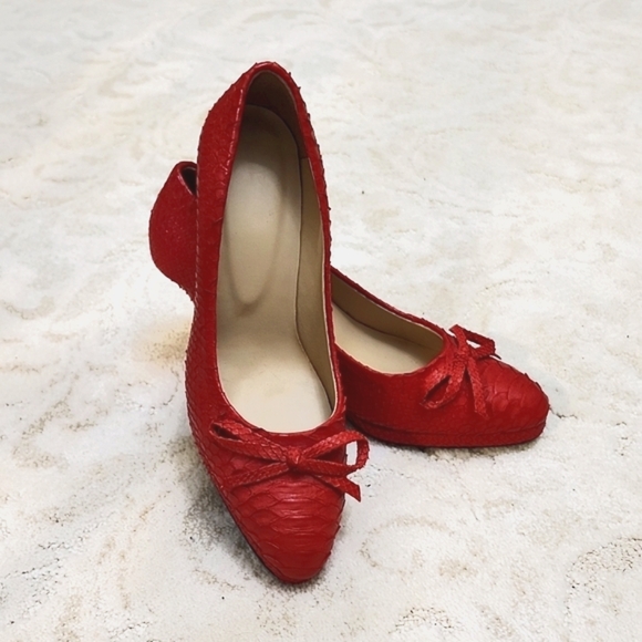 Red Custom Made Heels - Picture 1 of 8